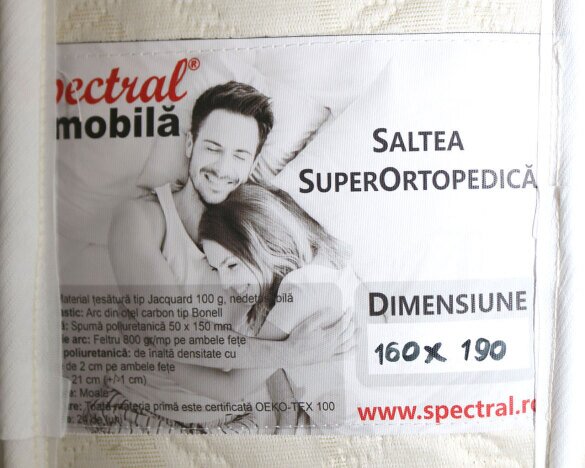 Set Saltea Spectral SuperOrtopedica 1600x1900 + Husa cu elastic